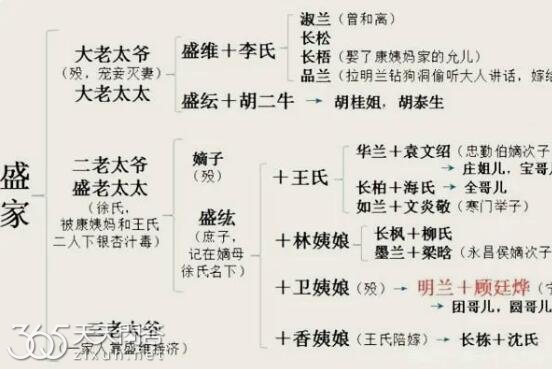 知否盛家人物关系图是什么